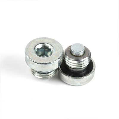 工業(yè)熊碳鋼環(huán)保藍白鋅封閉(24/72h)定制內六角帶磁性堵頭定制D5859